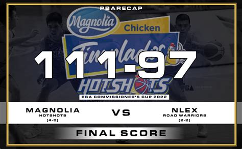 pba recap score